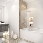 Pare baignoire rabattable 70 x 130 cm schulte verre 5 mm transparent paroi de baignoire 1 volet pivotant ...