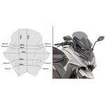 Pare brise specifique givi d6110s pret a etre monte sur ak 550 (17) Pare brise specifique givi d6110s pret a etre monte sur ak 550 (17)