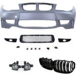 Pare choc parechoc look pack m 1m bmw serie 1 e81 e82 e87 e88 calandres + antibrouillards