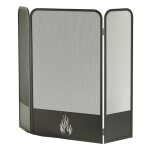 Pare - feu 3 volets solvek noir edilinox