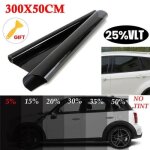 Pare - soleil - bande solaire - film solaire 25% film teint fentre pour voiture vitre membrane de protection ...