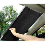 Pare - soleil de voiture tlescopique pour pare - brise arrire et pare - brise intrieur - protection ...