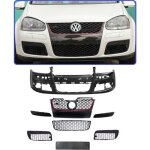 Parechoc pare choc avant vw golf 5 look gti en abs avec grilles sans emplacements antibrouillards