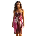 Par�o plage femme multicolore soleil 150x100 cm ? l�ger & fluide ? �t� vacances