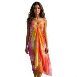 Par�o plage femme multicolore soleil artistique 150x100 cm ? l�ger & fluide