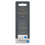 Cartouches dencre - parker - quink - 10 pices - bleu - standard - pour stylo plume