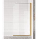 Paroi baignoire torino - badplaats - 60x140cm - verre transparent - 5mm - lor