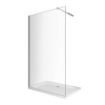 Paroi de douche de 8 mm type walk - in h. 200 ? r�glage 118 - 120 cm