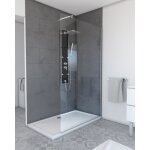 Paroi de douche � litalienne freedom 2 thin transparent 120 - 120x200cm verre transparent 6mm