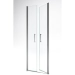 Paroi de douche saloon - aurlane - 70x200cm - verre trempé 6mm - poignées chromées Paroi de douche saloon - aurlane - 70x200cm - verre trempé 6mm - poignées chromées