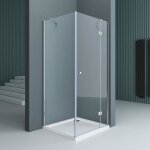 Paroi de douche transparent en angle 100x100cm cabine de douche avec porte pivotante sogood ravenna5 ... Paroi de douche transparent en angle 100x100cm cabine de douche avec porte pivotante sogood ravenna5 ...