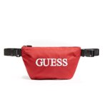 Sac banane guess homme quarto logo rouge synthtique