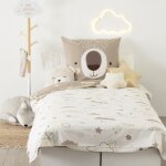 Parure de couette 140 x 200 ours r�versible 100% coton / 57 fils / cm�
