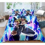 Parure de couette 3 pices dragon ball - housse de couette avec 2 taies doreiller - multicolore - fantaisie ...