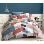 Parure de couette 3 pi�ces r�versible 260 x 240 cm king size pepite coton pur