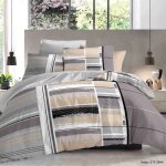 Parure de couette 3 pi�ces r�versible 260 x 240 cm king size teddy coton pur