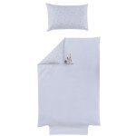 Parure de couette coton bio 100x140 cm little paris blanche - ptit basile - enfant - mixte Parure de couette coton bio 100x140 cm little paris blanche - ptit basile - enfant - mixte