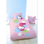 Parure de couette hello kitty balloon rose 140x200
