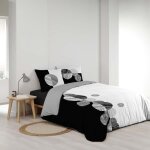 Parure de couette imprim�e 260 x 240 cm + 2 taies 100% coton 57 fils stormi