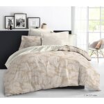 Parure de draps 4 pi�ces amazonie cr�me pour lit 140 x 190 cm 100% coton / 57 fils / cm�