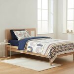 Parure de drap - umberto ravelli - ondes d arches - 100% microfibres - 1 drap plat - 1 taie doreiller ...