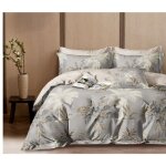 Parure housse de couette 3 pcs 220x240 cm 100 % percale de coton 80 fils s�l�nore