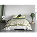 Parure housse de couette 3pcs 260x240cm 100% coton 57 fils nayaa