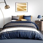 Parure housse de couette 3pcs 260x240cm 100% coton 57fils kalypso
