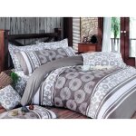 Parure de lit - 1 housse de couette 220 x 240 cm + 2 taies doreiller 60 x 60 cm - 100% coton renforc ...
