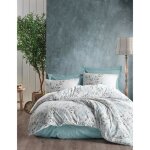 Parure de lit - 1 housse de couette 220 x 240 cm + 2 taies doreiller 60 x 60 cm - 100% coton renforc ...
