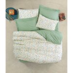 Parure de lit - 1 housse de couette 220 x 240 cm + 2 taies doreiller 60 x 60 cm - 100% coton renforc� ...