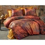 Parure de lit - 1 housse de couette 220 x 240 cm + 2 taies doreiller 60 x 60cm - 100 % polyester microsatin ...