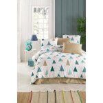Parure de lit - 1 housse de couette 220 x 240 cm + 2 taies doreiller 60 x 60 cm - 65% coton 35% polyester ...