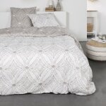 Parure de lit 2 personnes today flannelle 1. 13 - une housse de couette 240x260 cm + 2 taies d'oreillers ...