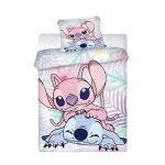 Parure de lit 3 pi�ces avec housse de couette imprim�e 3d stitch (220 x 240 cm) et 2 taie doreiller 65x65cmpol ...