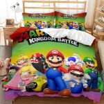 Parure de lit 3d avec housse de couette super mario pour enfants - imprimé super mario - cadeau dhalloween ... Parure de lit 3d avec housse de couette super mario pour enfants - imprimé super mario - cadeau dhalloween ...