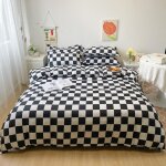 Parure de lit 4 pièces - housse de couette 220x240cm + 2 taies doreillers 100% coton renforcé + draps ... Parure de lit 4 pièces - housse de couette 220x240cm + 2 taies doreillers 100% coton renforcé + draps ...