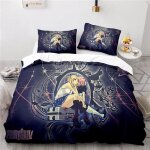 Parure de lit anime manga - housse de couette - multicolore - fantaisie - synth�tique