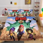 Parure de lit brawl stars 3d avec housse de couette et taie doreiller pour enfants adolescents et adultes ... Parure de lit brawl stars 3d avec housse de couette et taie doreiller pour enfants adolescents et adultes ...