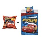 Parure de lit - cars disney - 140 x 200 cm - 100% coton - coussin 40 x 40 cm - bleu Parure de lit - cars disney - 140 x 200 cm - 100% coton - coussin 40 x 40 cm - bleu