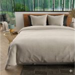 Parure de lit microfibre 240x260 cm lin