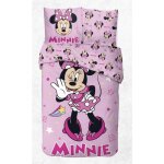 Parure de lit enfant 100% coton minnie disney lovely lit 1 place housse de couette 140x200 cm taie doreiller ...