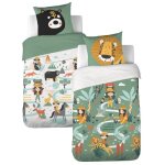 Parure de lit enfant 140x200cm rversible 100% coton adouci