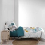 Parure de lit enfant animalia - douceur dintrieur - blanc - 140x200 cm - imprim animal - confort et ...