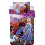 Parure de lit enfant - disney - la reine des neiges - 100% coton - 100x135 cm - ana et elsa