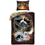 Parure de lit enfant - jurassic world - dinosaures - 100% coton - housse de couette 140x200 cm - taie ...