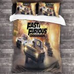 Parure de lit fast furious - 3 pices - 135x200cm - color - fantaisie - synthtique