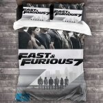 Parure de lit fast furious - super moelleuse et confortable - impression num�rique 3d
