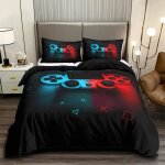 Parure de lit - gamer - noir - 140x200cm - housse de couette avec taie - fermeture  glissire cache ...