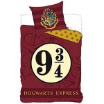 Parure de lit - harry potter - housse de couette 140x200 cm - taie 63x63 cm - rouge - classique